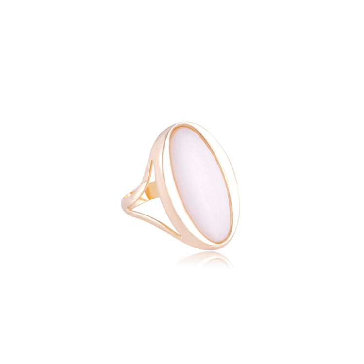 MOTHER OF PEARL RING - GOLD PLATED  | BRAINSTORM JEWELRY