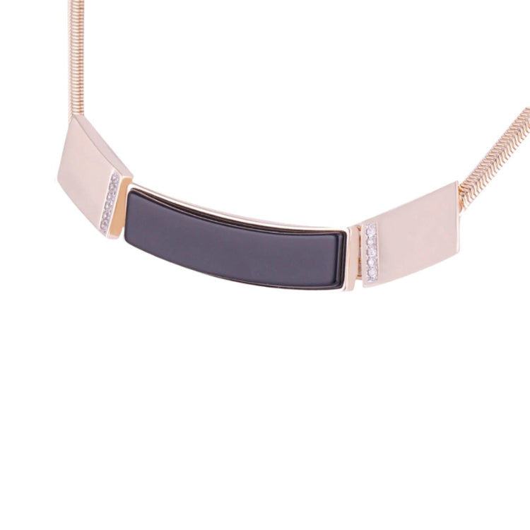 TIMES SQUARE TEMPTATION NECKLACE- BLACK OBSIDIAN