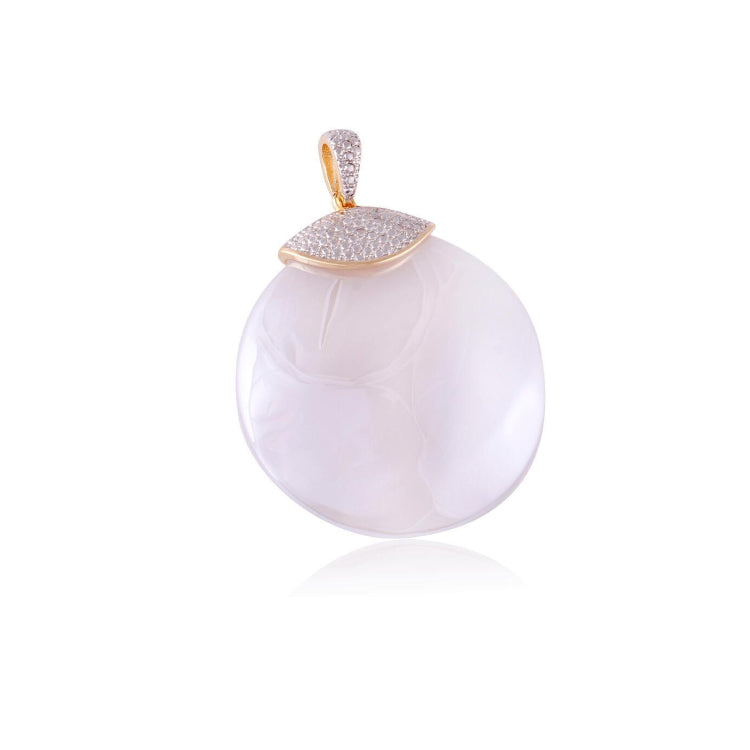 URBAN OASIS PENDANT  - WHITE AGATE STONE