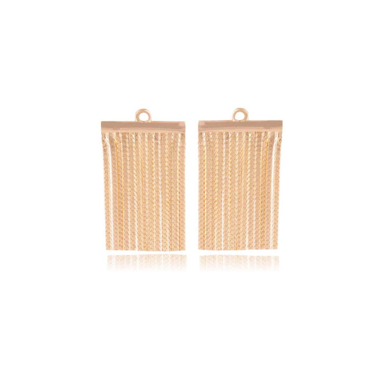 18K GOLD PLATED FRINGE EARRING | ROYALTY |  BRAINSTORM JEWELRY