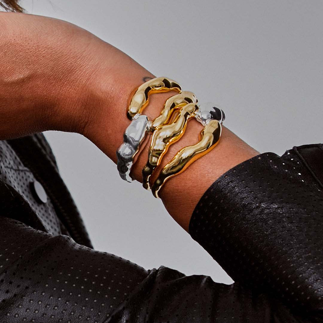 AUTHENTIC BRACELET | 18K GOLD PLATED | UNSTOPPABLE COLLECTION | BRAINS
