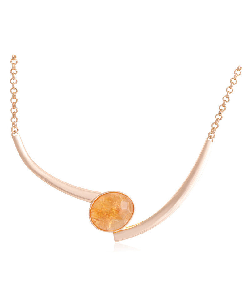 CITY LIGHTS NECKLACE - CITRINE STONE