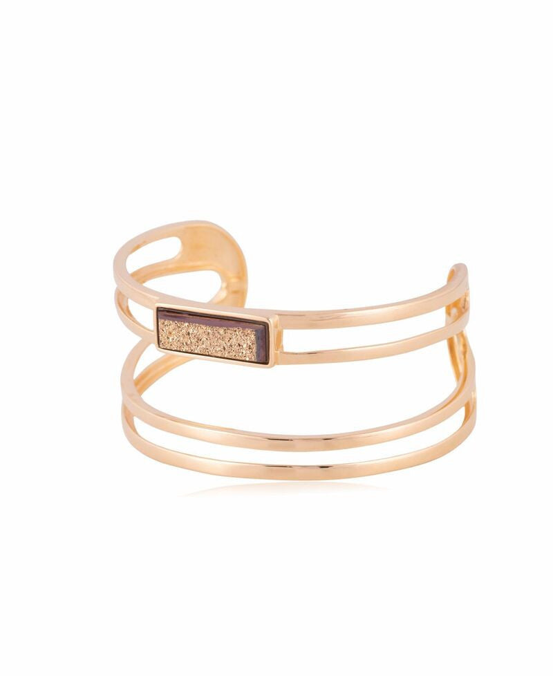 GOLD DRUSE - BRACELET - GOLD PLATED