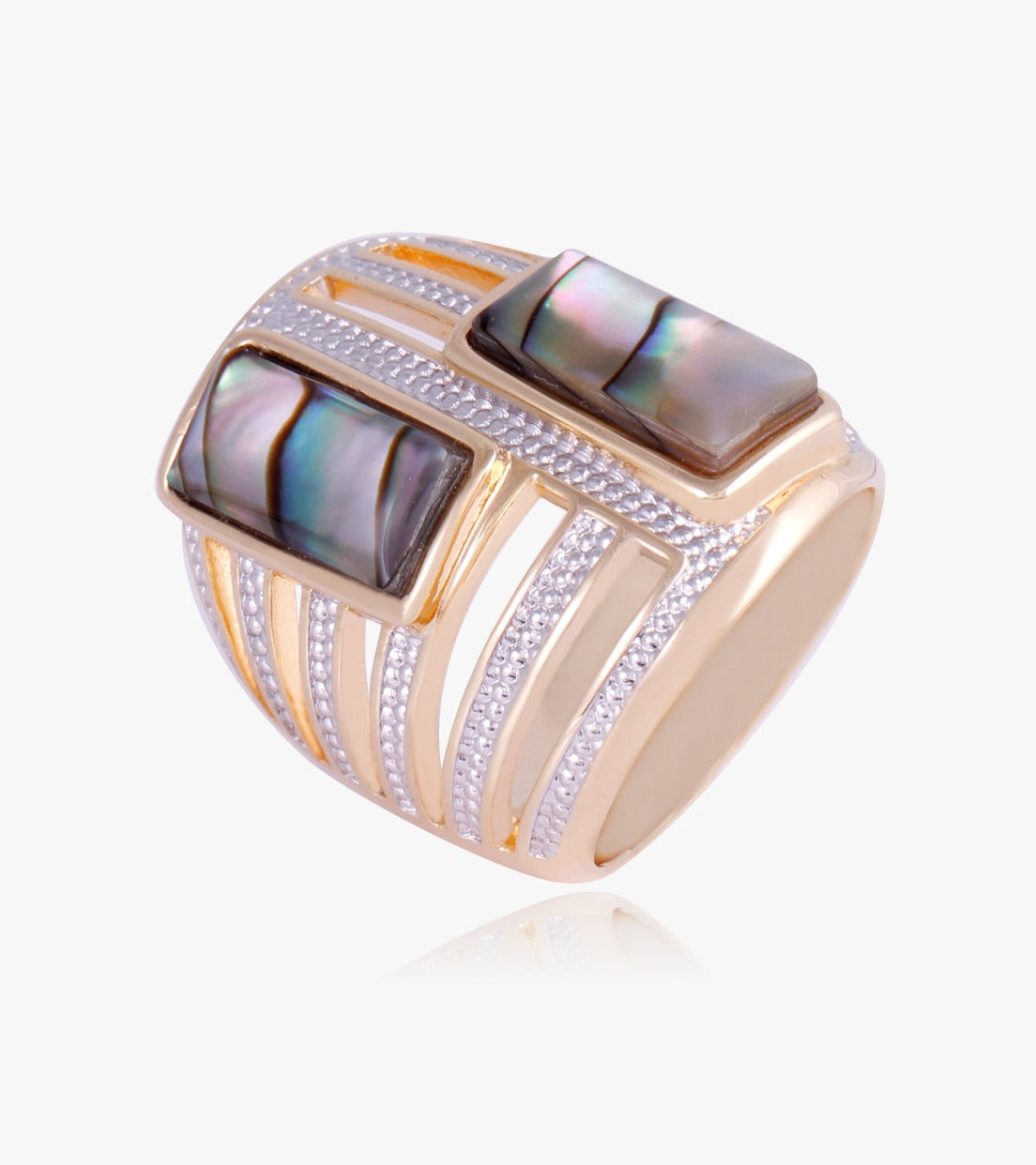 BLACK FRIDAY - RING - ABALONE STONE