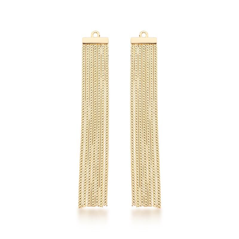 LONG FRINGE FOR EARRING | GOLD PLATED | OPULENCE | BRAINSTORM JEWELRY