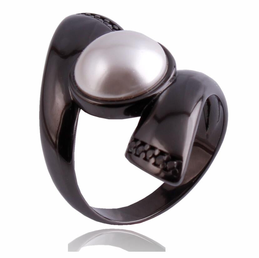 RING - BLACK METALLIZATION - PEARL